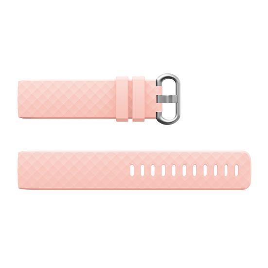 Replacement Silicone Rhombus Sport Watchband Wrist Strap for Fitbit Charge 3