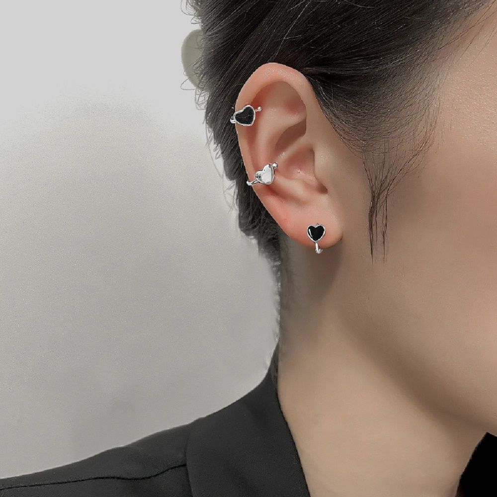 Jewelry No Pierced Love Heart Star Ear Cuff Clip On Earrings Korean Hoop Earrings Women Ear Clips