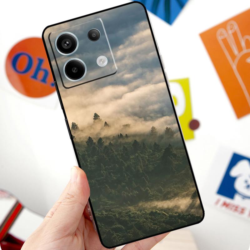 Чехол с узором «Лес и Облака» для Xiaomi Redmi Note 11 10 12 13 14 Pro 10S 11S 12S Чехол для Redmi 15 10C 13C 12C 14C
