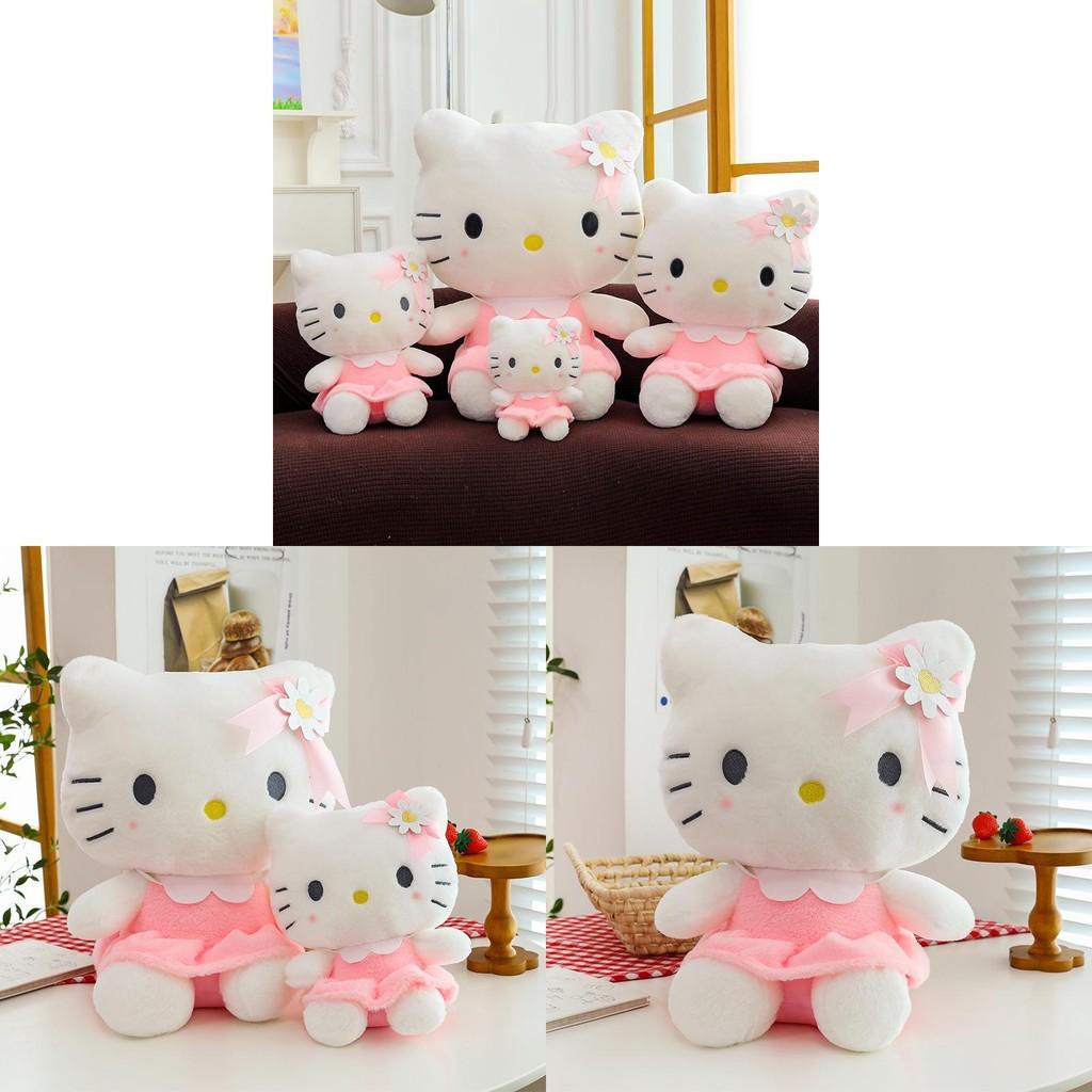 Plush Large Blossom Floral Cat Doll And Cushion Toy Stuffed