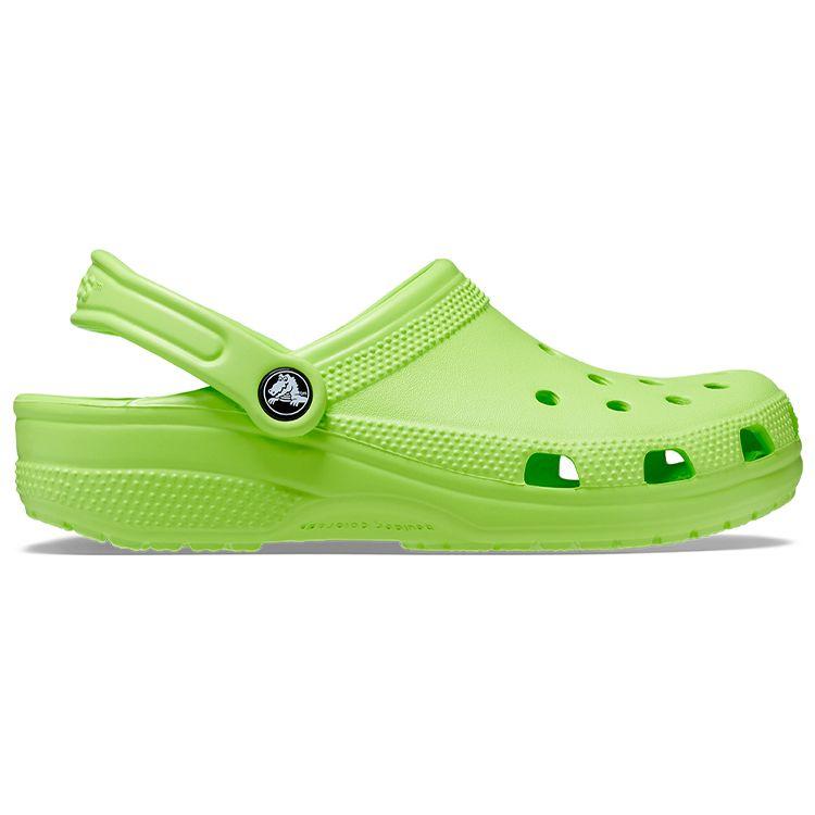 Crocs Classic Clog EVA Soft Comfortable 2cm Hole Shoes Unisex Clogs Lemon-Green 10001-3UH
