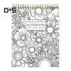 Раскрашиваемый спиральный блокнот и ежедневник Заметки о встречах Раскраска Цветочный журнал Органайзер для расписания задач Контрольный список дел