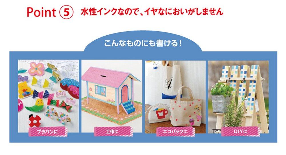 Mitsubishi Pencil Uni Posca Маркер Средний Круглый Светлый Упаковка 10 штук Водно-основные Маркеры, Наконечник, Розовый, PC5M.51,