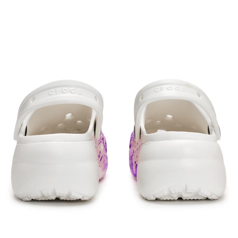 Crocs Классические клоги на платформе 811 Мануфактура Раскопки сокровищ Сцена Специальная обувная коробка Брызги чернил Уличная обувь с отверстиями Женская модель