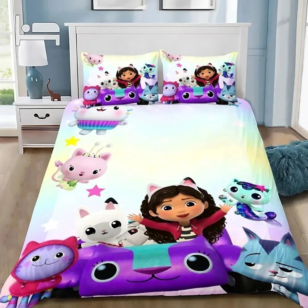 G-Gabbys Doll house 3D Printed Duvet Case Pillowcase Bedding Set Twin Full King for Kids Adults Bedroom