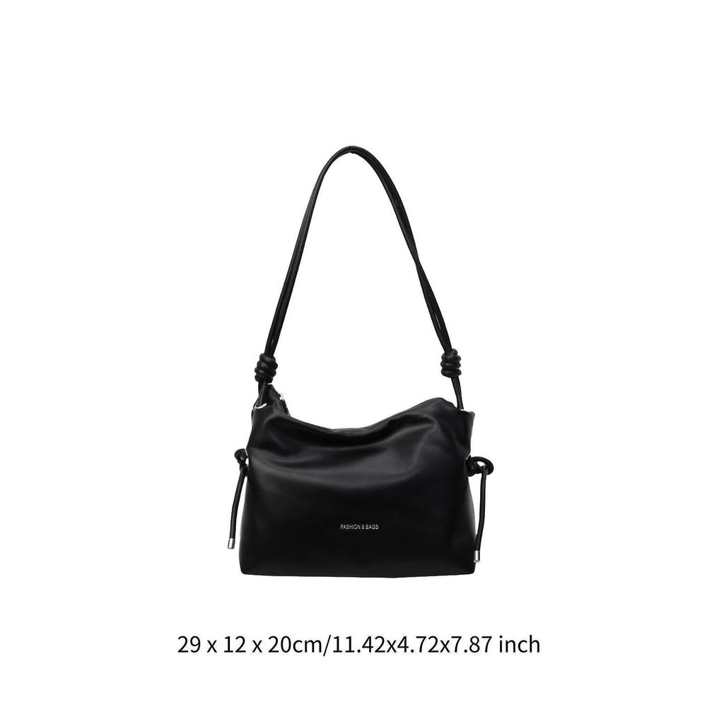 Women's Shoulder Bag Lightweight Gifts Handbag for Shopping Birthday Outdoor Black