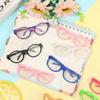 Plastic Transparent Plastic Glasses Transparent Colorful Doll Glasses  Children Toy