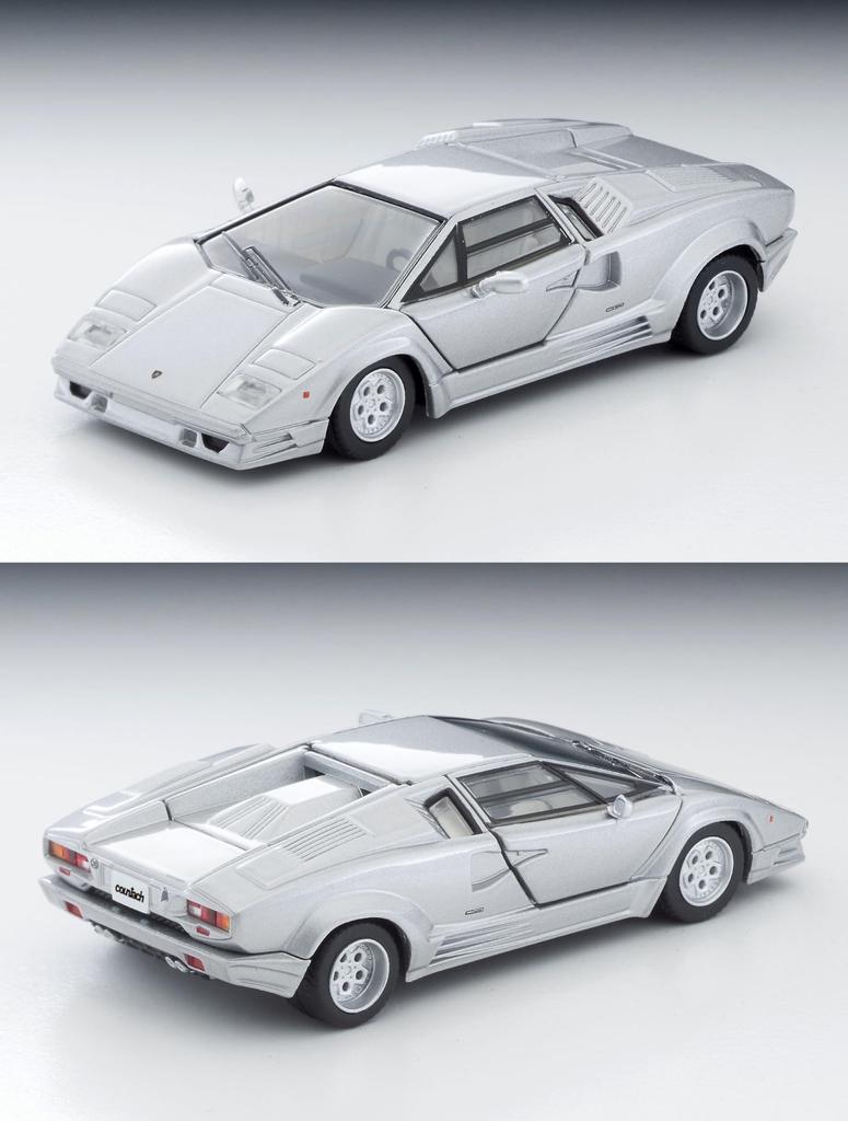 TOMYTEC Tomica Limited Vintage Neo Lamborghini Countach 25th Anniversary Silver Finished Product LV-N
