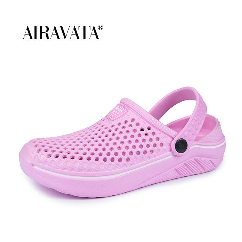Mens Womens Summer Clogs Fashion Non-Slip Breathable Sandals Garden Bath Slippers Couples Shoes