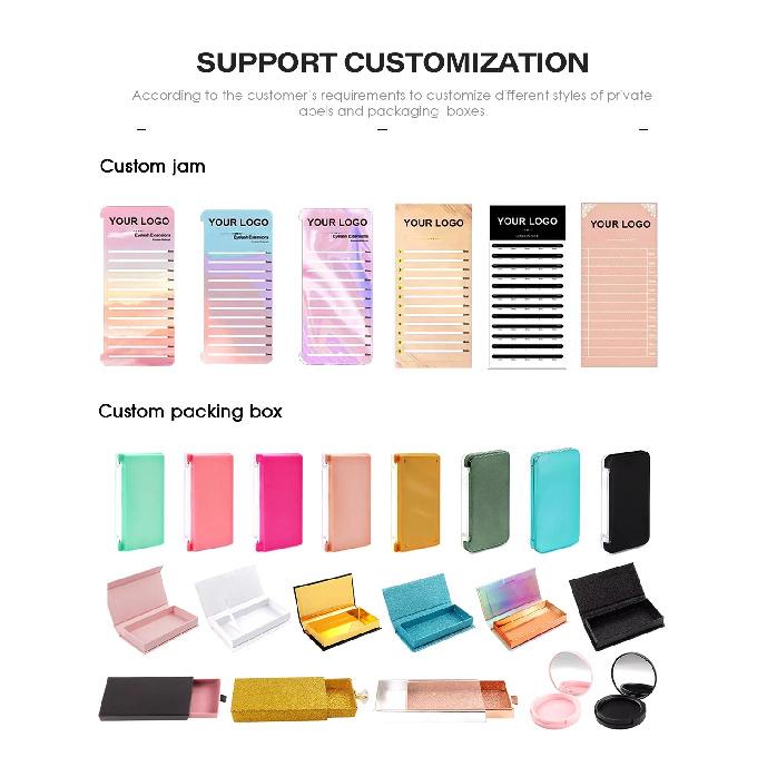 Wholesale 0.05/0.07/0.10/0.15mm Thickness Long-lasting Classic Volume Lash Multi-texture Cashmere Regular Eyelash from MASSCAKU