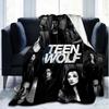 1PC Teen Wolf Flannel Blanket, Use for Birthday/Holiday Gift, Soft Blanket for Sofa/Bed/Camping/Office/Tourism Use,All Seasons