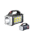 Portable Powerful USB Rechargeable Flashlights Solar LED Light With COB Work Light 4 Gear Charge Mobile Phone Camping Lamps