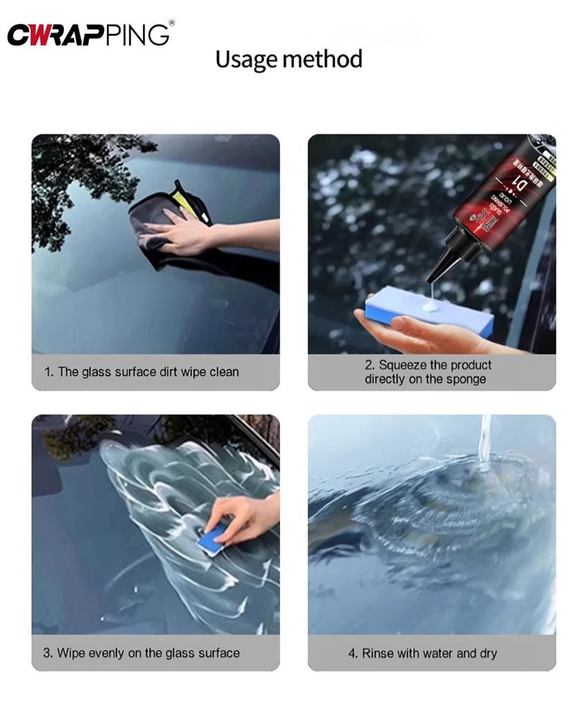 150 мл Полировальная паста для мотоциклетного стекла Высокоглянцевый восстановитель Стекло лобового стекла Стеклоочиститель Яркое покрытие для ухода за автомобилем Инструмент для обслуживания