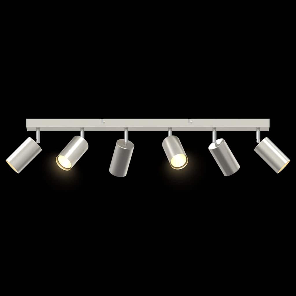 Ceiling Spotlight with Spotlights Nickel 73 x 6 x 16 cm Metal