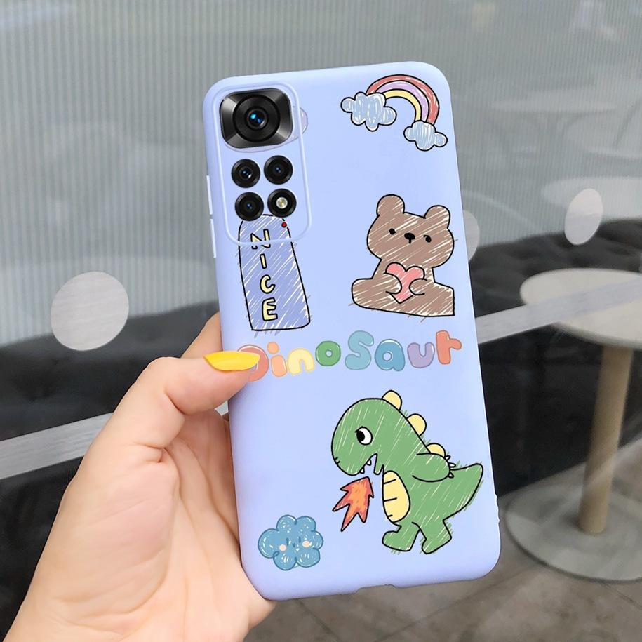For Xiaomi Redmi Note 11 Case 2022 Slim Silicone Soft Flower Phone Cover For Xiaomi Redmi Note 11S Bumper Note11 Pro Plus Fundas