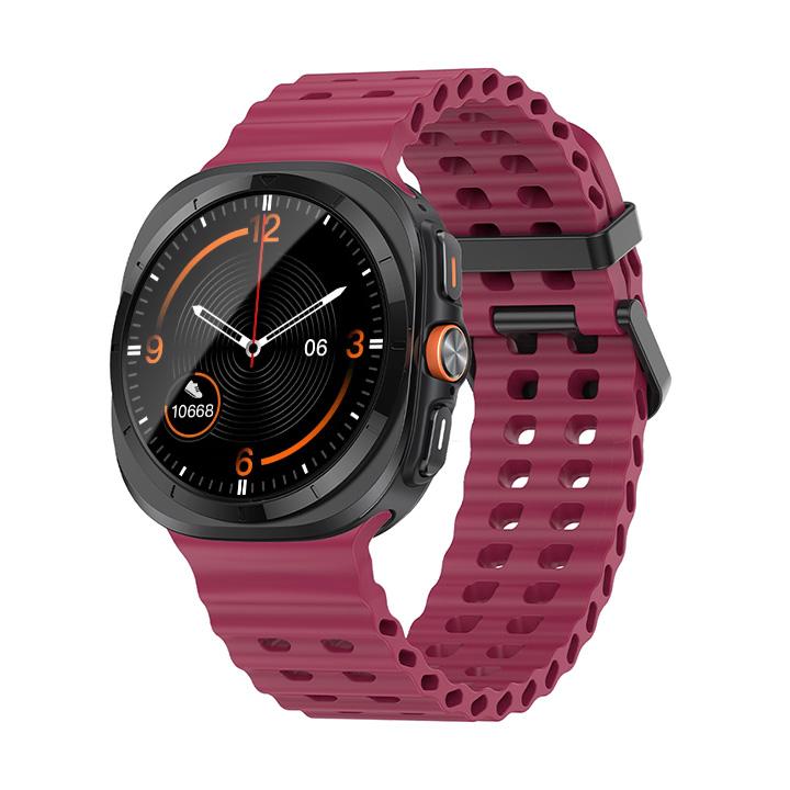 Морской ремешок для Samsung Galaxy Watch ultra Ремешок 47 мм Аксессуары Двухцветный Спортивный силиконовый Браслет Galaxy Watch 7 ultra Ремешки