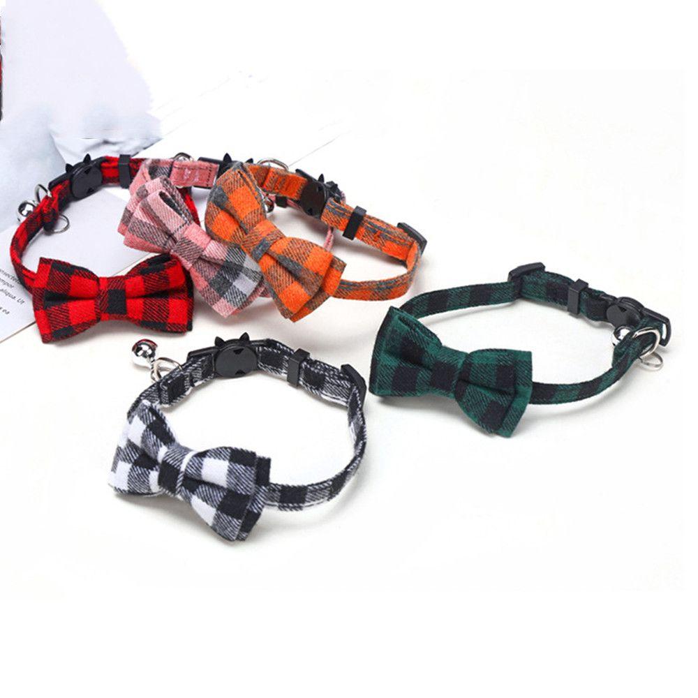 Товары для домашних животных с пряжкой-колокольчиком, ошейник для щенков и кошек, галстук-бабочка, ошейник для котят