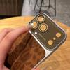 Кожаная текстура с леопардовым принтом Чехлы для телефона Для Для Iphone 17 16 1 14 13 Pro Max Чехол Защита камеры со стеклянной линзой Задняя крышка