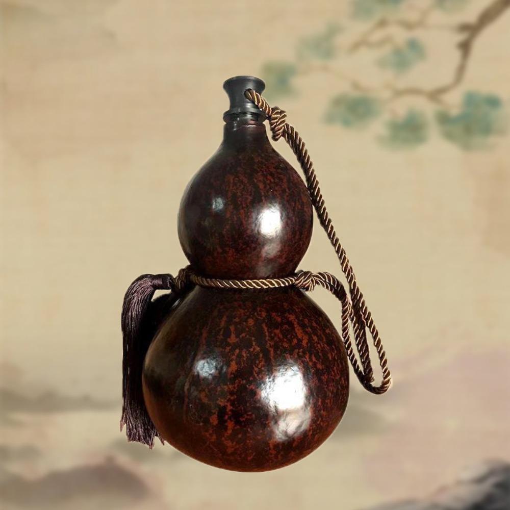 500ML/1000ML Gourd Water Bottle Large Capacity Water Kettle Gourd Beverage Container Mens Gifts