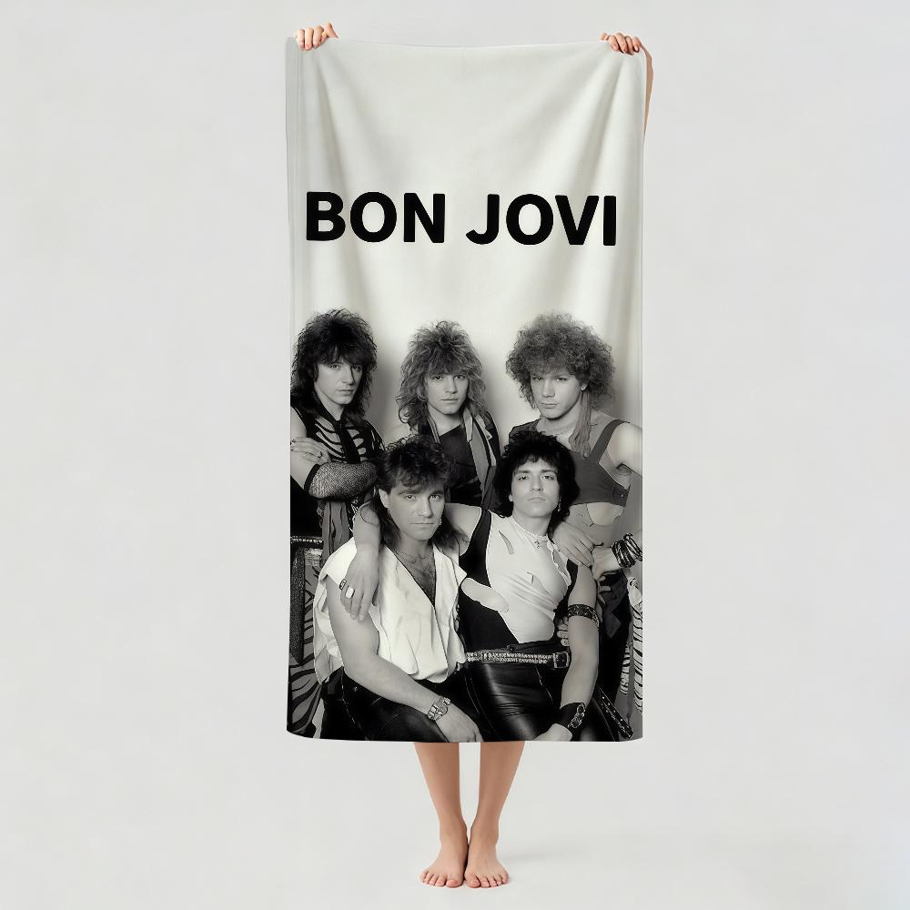 Рок-группа B-Bon J-Jovi Полотенце Сушильное Банное Полотенце Подходит Для Легкого Плавания Кемпинга Йоги Пляжа На Выход