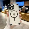 Роскошный прозрачный магнитный чехол Magsafe для iPhone 16 15 11 12 13 14 Pro Max Plus Armor противоударный мягкий силиконовый чехол