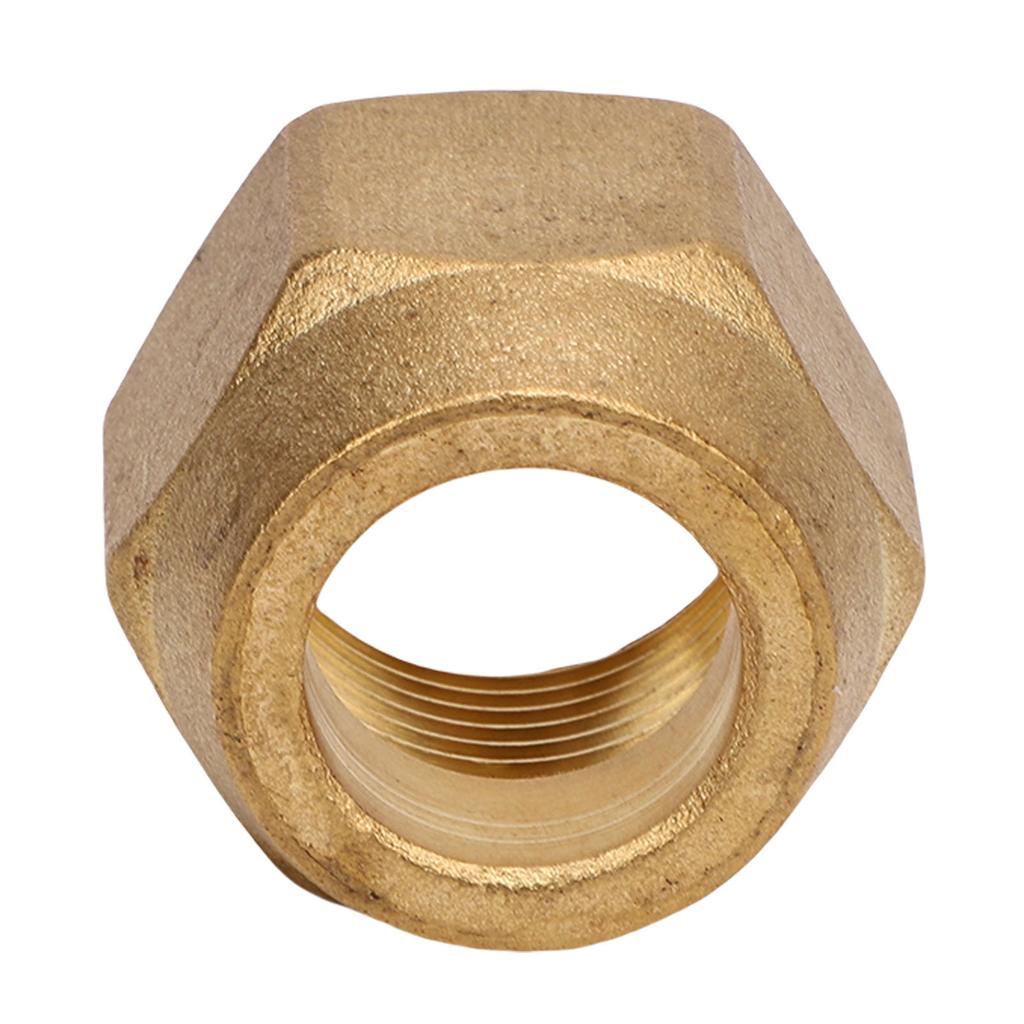 10Pcs Flare Tube Fitting Brass 3 8in Nut Air Conditioning Copper Pipe Tube Extension Butt