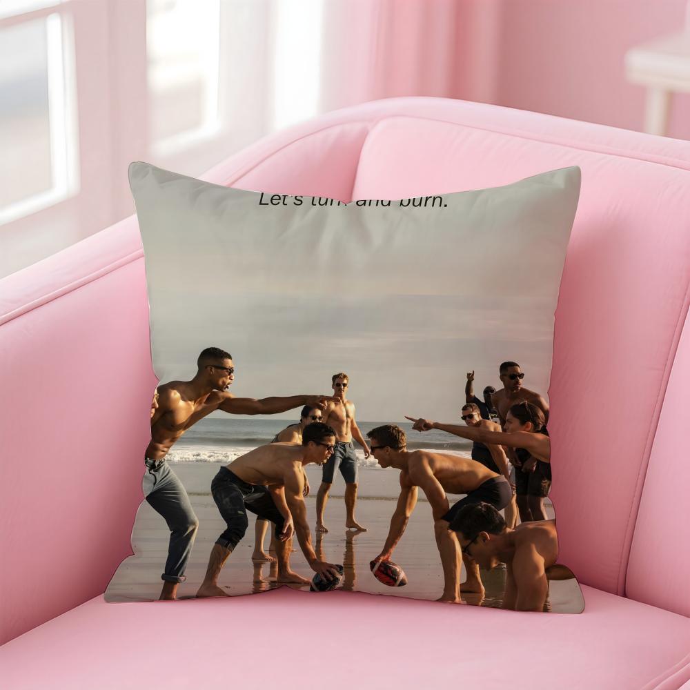 Fashion TTop Gun Mavericks Cushion Cover Pillow Case Soft Friendly Fabric Concealed Zipper