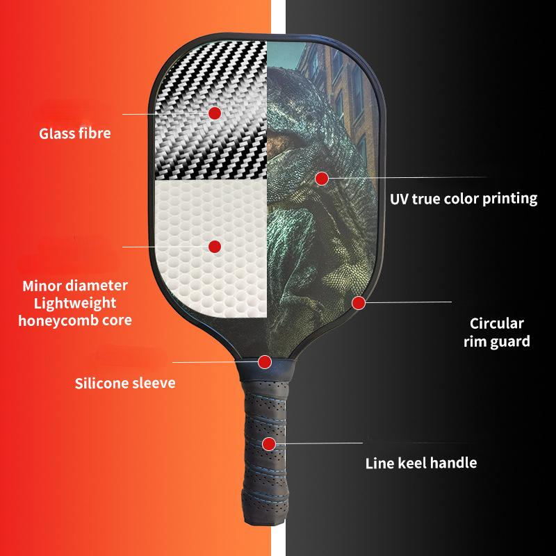 Набор ракеток из стекловолокна Peak для занятий спортом на открытом воздухе Ракетка для пиклбола из углеродного волокна