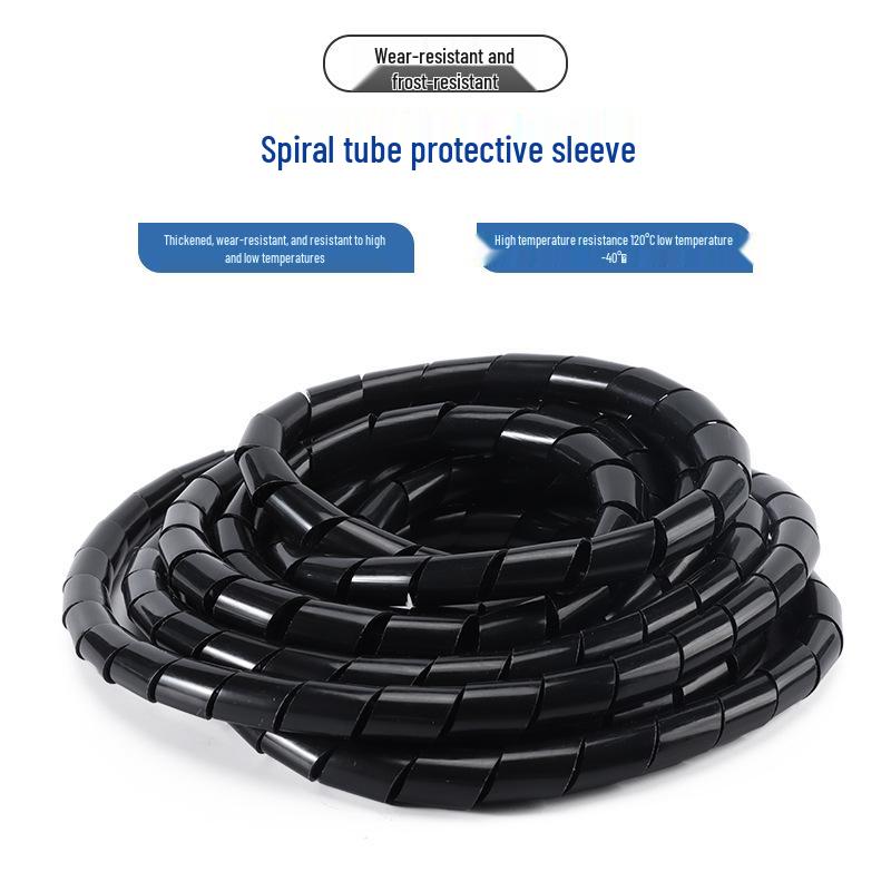 Спиральная трубка PE Защитная лента для проводов - Органайзер для прокладки кабелей для 4/6/8 проводов
