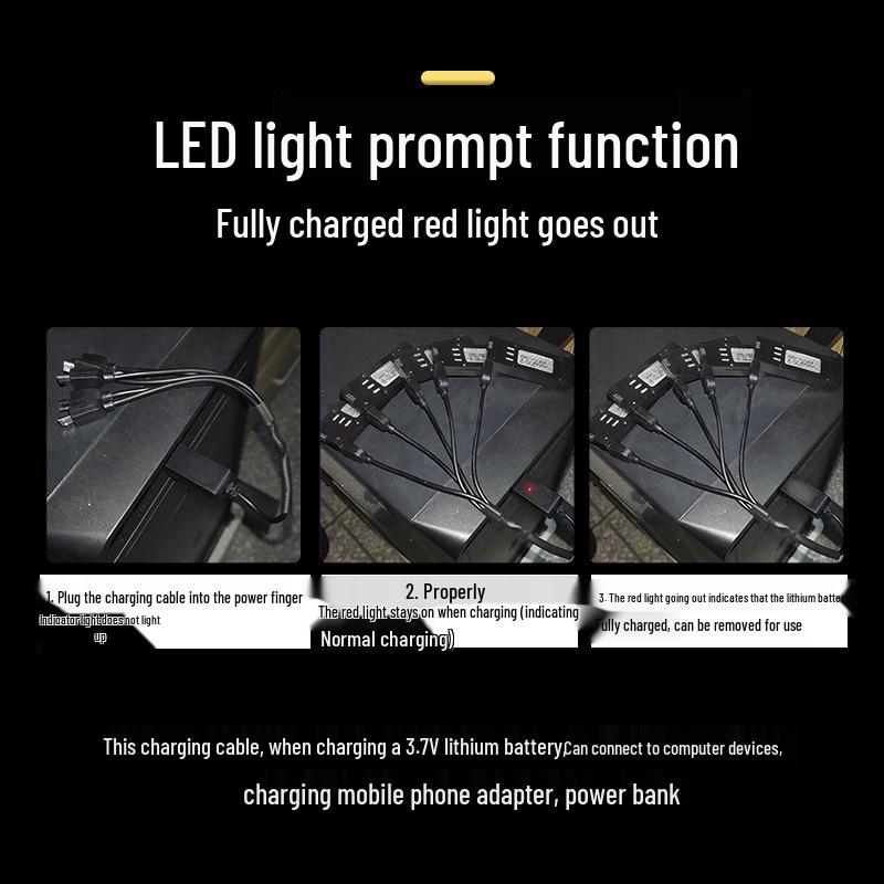 Зарядный кабель USB Type-C для аксессуаров для дронов с быстрой зарядкой для литиевой батареи 3,7 В