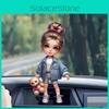 Car Decor Acrylic Cute Girl Series Car Mirror Pendant With Cartoon Style For Interior Enhancement