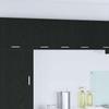 Hanging Cabinet with Door Black Oak and White 30 x 31 x 40 cm