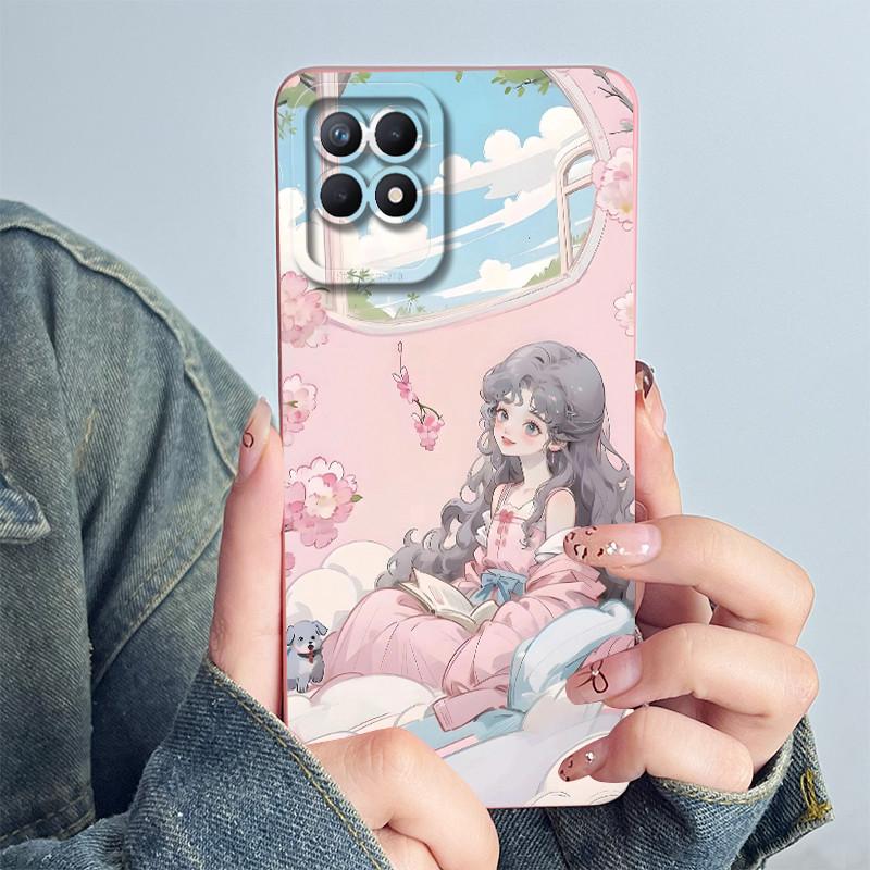 Чехол для телефона OPPO Realme 8i 4G RMX3151 RMX3286 Мягкий силиконовый Capa для realme Narzo 50 Милый панда Мультяшный Цветок Funda Чехол