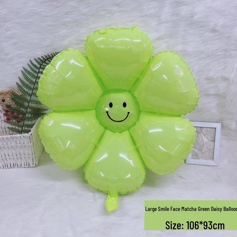 Ins Style Daisy Sunflower Foil Balloon, Handheld Baby Birthday Decoration