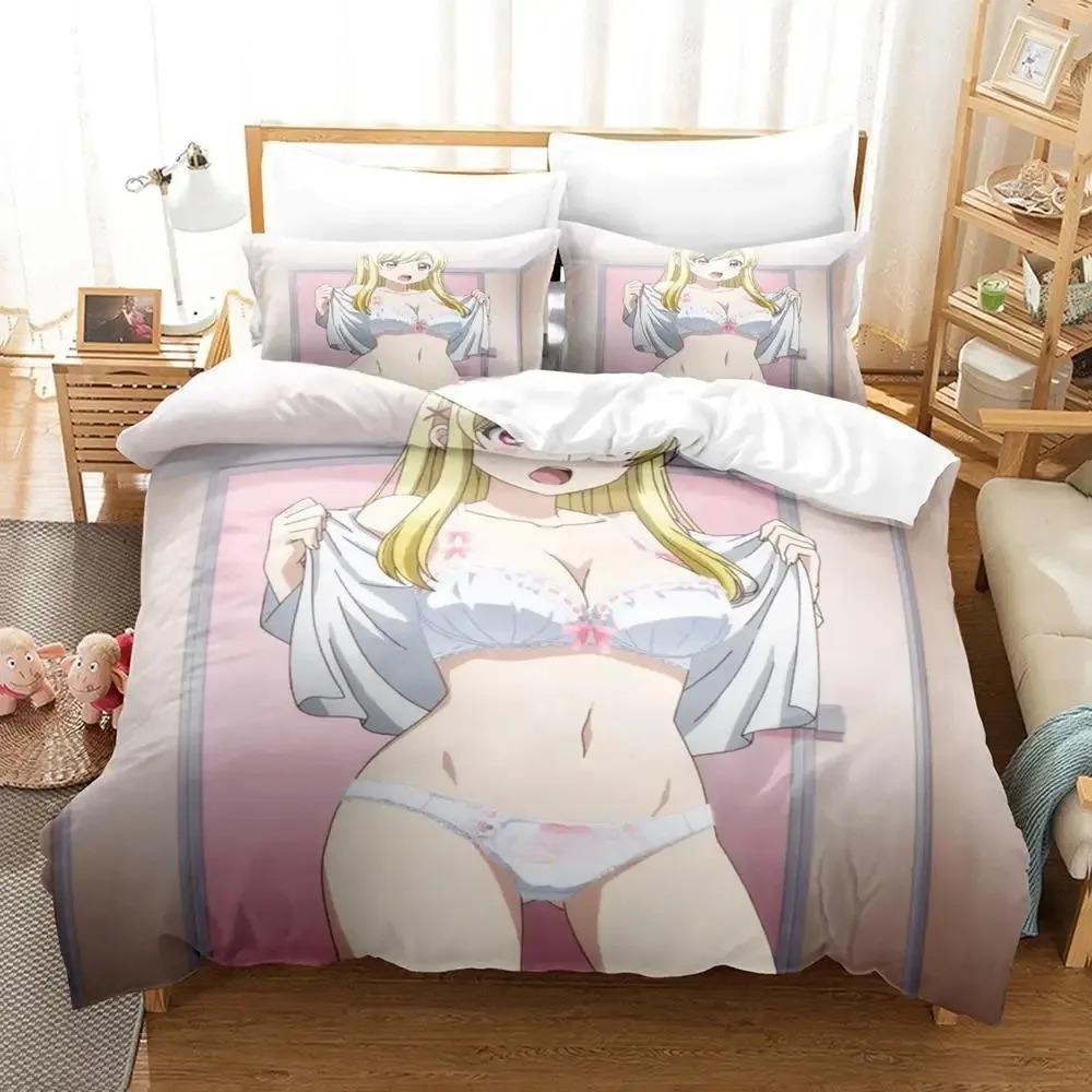 Yamada-kun And The Seven Witches Bedding Set Cartoon Anime Adult Kid Bedroom Duvet Cover Sets 3D Kawaii Girls