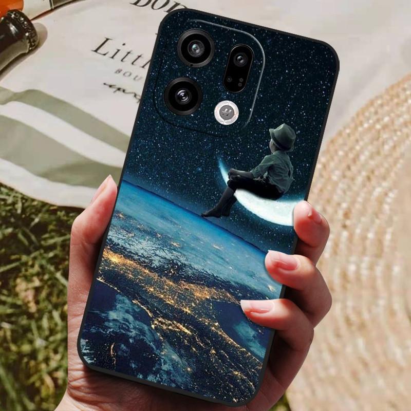 Для чехла Oppo Find X9 Pro Новый Модный Милый Мультяшный Роскошный Мягкий Силиконовый Чехол Для Oppo Find X 9 X9Pro 5G противоударный Funda Coque