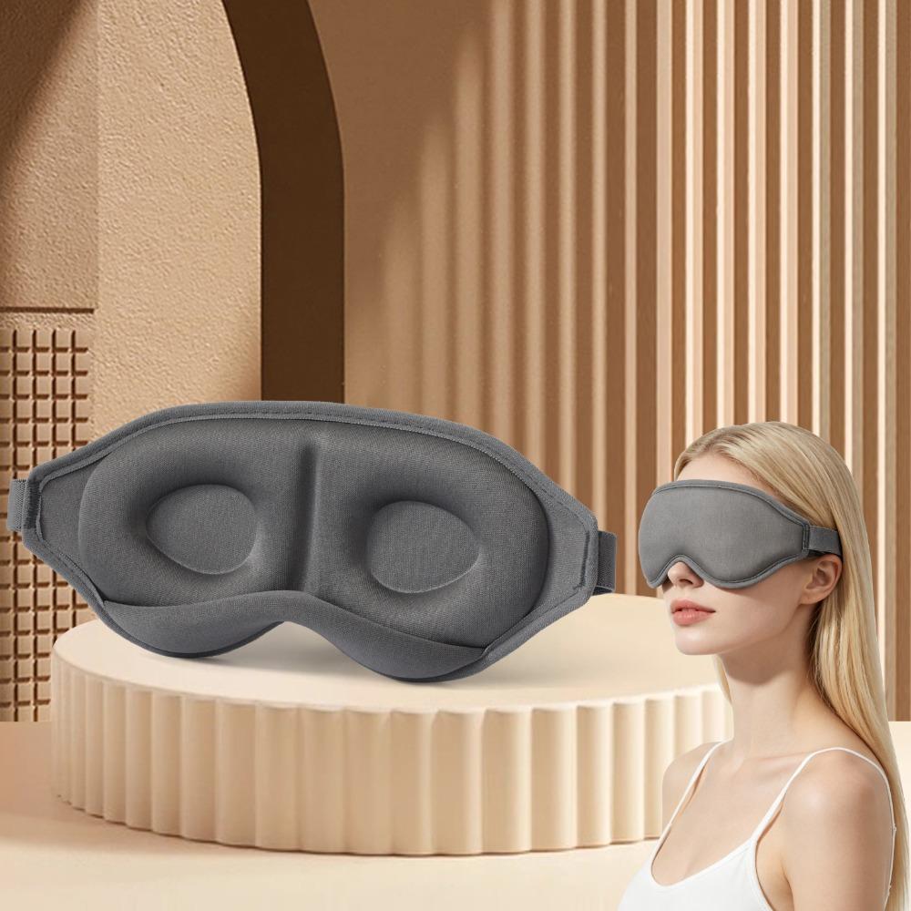 3D Contoured Eye Mask Breathable Eye Cover Lightweight Gravity Bead Sleep Eye Mask Office Nap