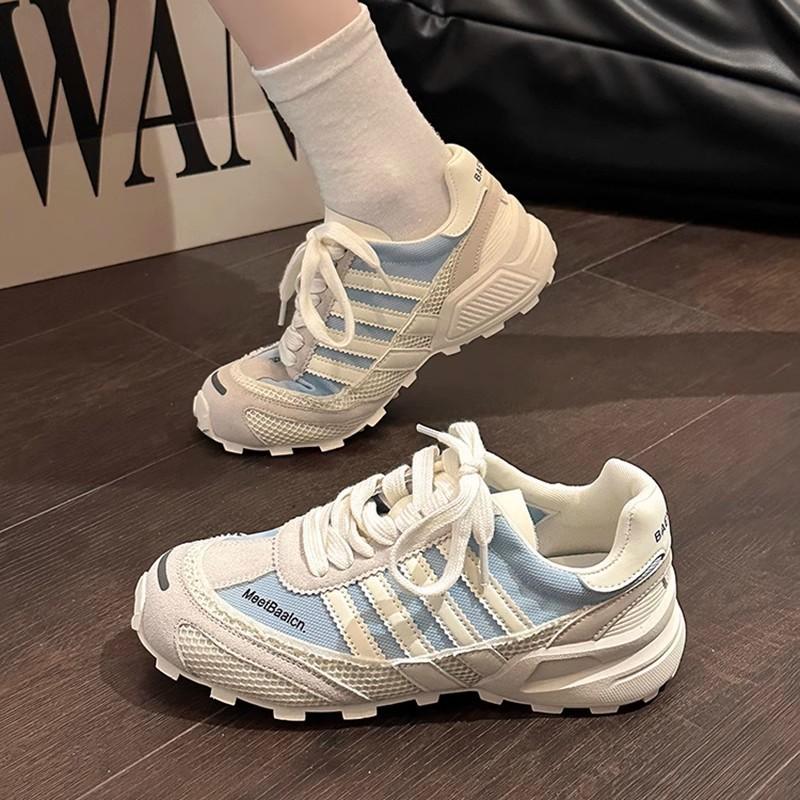 Retro women's new summer lace-up versatile casual fashion soft-soled breathable sneakers