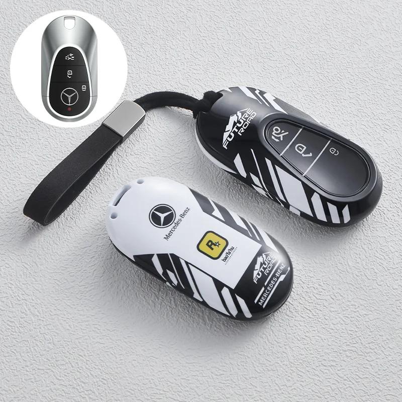 SUG2 Car Key Case Cover for Mercedes Benz C S A Class W206 W223 S350 C260 C300 S400 S450 S480 S500 Smart Key Holder Keychain