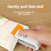 2 In 1 Mini Bag Sealer USB Rechargeable Chip Bag Sealer Heat Seal  Portable Handheld Vacuum Food Sealer Bag B