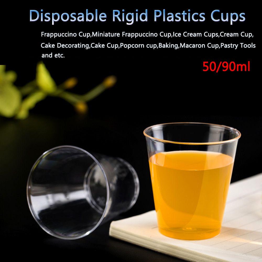 Инструменты Коробки для пудинга Одноразовые стаканчики для десертов Круглые пластиковые прозрачные стаканчики для кексов Многоразовые стаканчики для маффинов