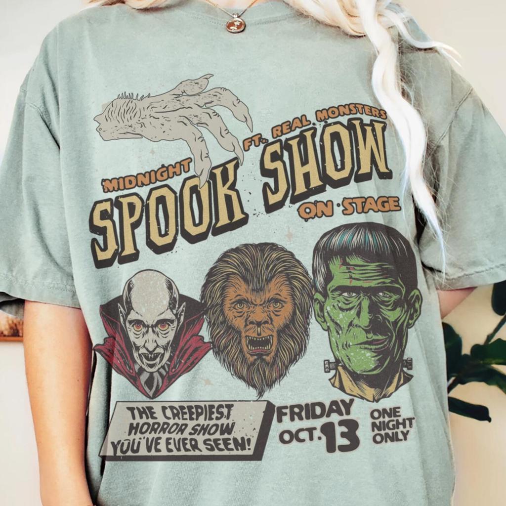 Frankenstein Halloween Shirt: Comfort Colors Frankie Tee