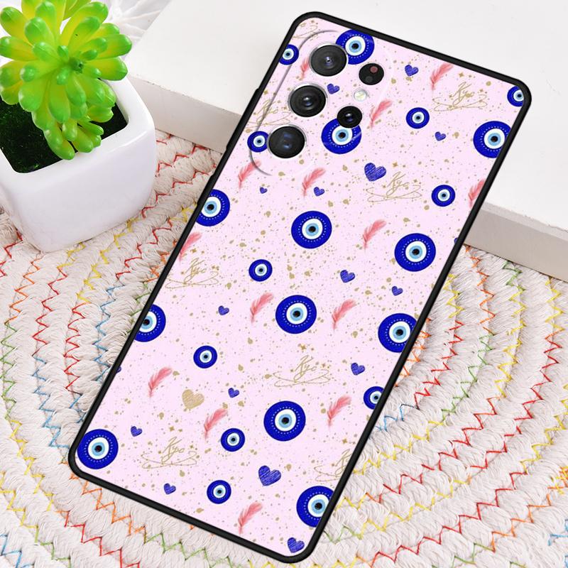 Синий Чехол-Брелок 'Сглаз' для Samsung Galaxy note 10 pro S26 Ultra S23 S24 FE S25 S21 S22 PLUS ударопрочный Чехол