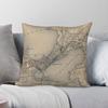 Map Of Madison Wisconsin Square Pillowcase Polyester Linen Velvet Pattern Decorative Throw Pillow Case Sofa Seater Cushion Case