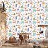 Cute Forest Animals Wallpaper for Living Room and Bedroom 50x1000