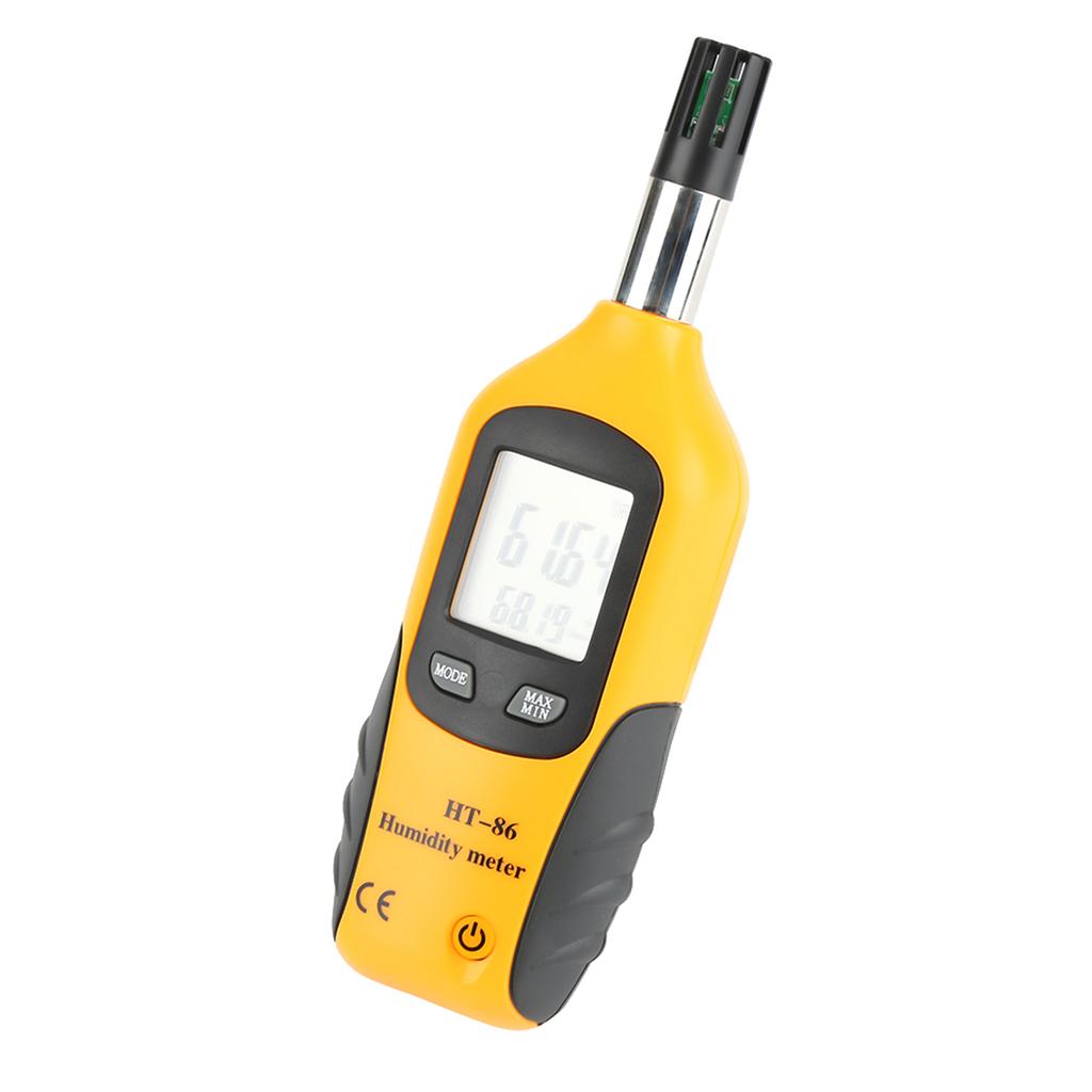 Digital Thermometer Hygrometer Wet Bulb Dew Point Temperature Meter