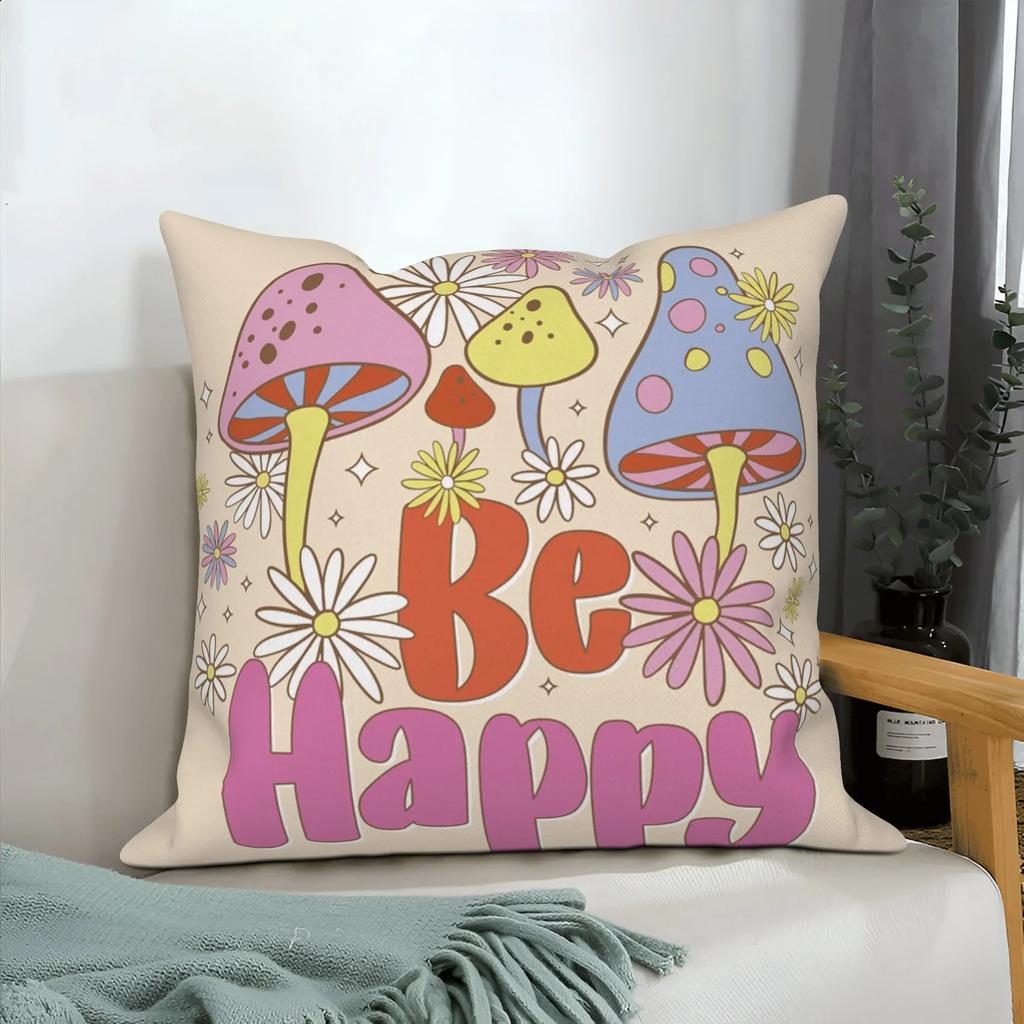 Фэнтези Гриб Растение Цветок Узор Наволочка Дом Гостиная Диван Украшение Квадратный