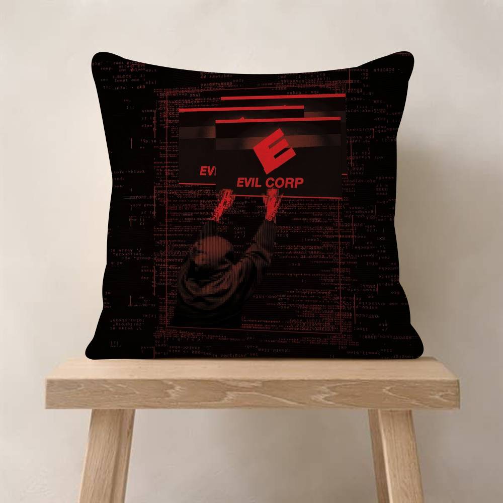 Horror Tv Series Movie Mr RRobot Decorative Room Aesthetics Pillow Case Home Decor Bedroom Sofa Bed Couch Pillow Cover x