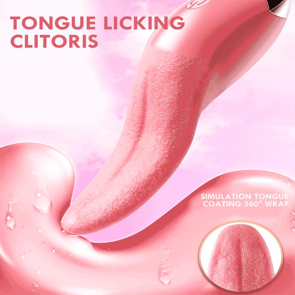 Realistic Tongue Licking Vibrator For Women G Spot Clitoral Stimulation Mini Clit Sex Toys Rechargeable Nipple Masturbator