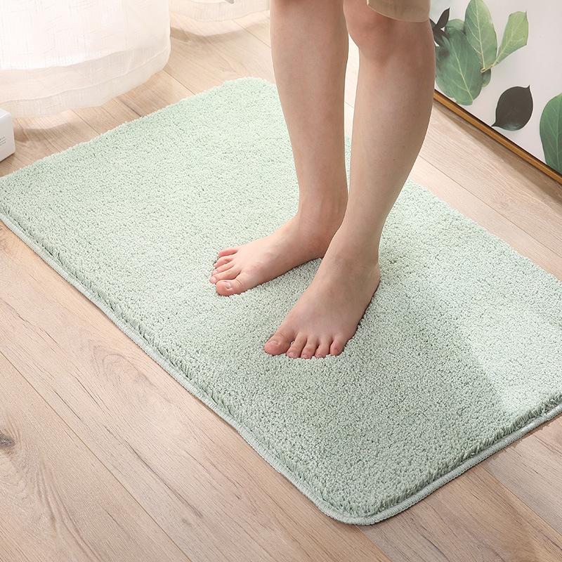 High Plush Reinforced Carpet Simple Kitchen Bathroom Door Mat Bathroom Non-slip Mat Absorbent Foot Mat